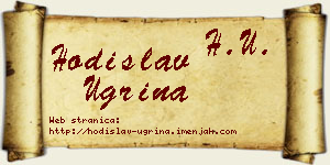Hodislav Ugrina vizit kartica